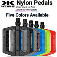 Bicycle Pedals Ultralight Non-slip Nylon Waterproof Footrest Road BMX MTB Road Flat Platform Bike For 14mm Road Bicycle MTB Part