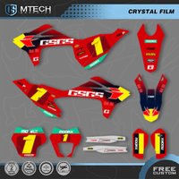 DSMTECH Custom Graphics Background Decals Stickers Kits for Gasgas Gas Gas EC MC 150 200 250 300 350 400 450 2021 2022 2023 005
