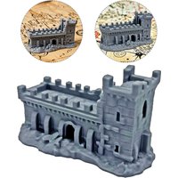 Tabletop Terrain Castle Ruins House Town City Building for DnD/RPG/Wargame Fantasy Scenery