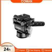 COMAN V1 Tripod Fluid Head Lightweight Camera Video Head With Arca Quick Release Plate For Compact Video Camera DSLR Camera