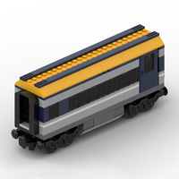 60197passenger car with door,container,double axle flatbed trucks,city trains,children's toy building blocks for Christmas gifts
