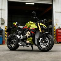 1:12 Streetfighter V4S Alloy Racing Motorcycle Model Diecast Street Sports Motorcycle Model Sound Light Simulation Kids Toy Gift