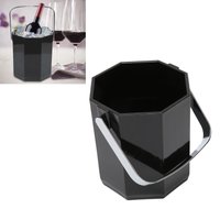 Summer Champagne Bucket Stainless Steel Handle Strong Acrylic Multi Purpose Ice Cube Bucket For Family Bar Camping