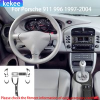 For Porsche 911 996 1997-2004 Carbon Fiber Gear Shift Center Console Radio CD Air Outlet Car Accessories Interior Cover Stickers