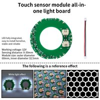 Touch Induction Light Emitting Star Table Module 12V Light Emitting Module Touch Induction Light Emitting River Table Module