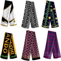 Anime Bizarre Adventure Killer Queen Kira Yoshikage Cosplay Jolyne Cujoh Dio Winter Warm Soft Scarf