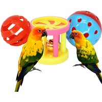 Bird Toys For Parrots Chew Toy Balls For Parakeet Bite Resistant Hangable Bird Training Toys With Small Holes colorful Bell
