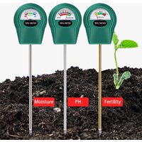 Hand Held Soil Detector High Accurate Soil PH/Water Moisture/Fertility Meter Metal Probe Soil Moisture Tester for Garden Flowers