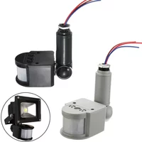 110V 220V PIR Motion Sensor 12V Motion Detector Automatic Infrared 180 Degree Rotating Outdoor Movement Timer Switch for Light