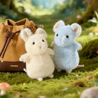 Original Cute Fancy Rat Plush Toys Soft Stuffed Mini Pet Rat Hanging Toys Funny Keychain Bags Decor Cartoon Mouse Toys Kids Gift