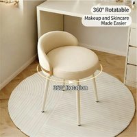 Bedroom Makeup Chair, Dressing Table Stool, High-end Sense, Backrest Chair, Rotatable, Comfortable Cushion, Home Living Room