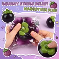 Mangosteen Squeeze Reliever Stress Relief Slow Rebound Simulation Fruit Squishy Soft Texture Portable Decompression Tool