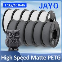 JAYO Hochgeschwindigkeits-Matt-PETG 3D-Drucker-Filament 1,75mm 30mm/s - 600mm/s Druckbereich Hochfließendes Schnelles PETG 3D-Druckmaterial