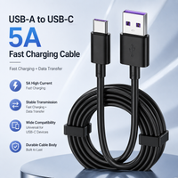 USB A to USB C Cable 5A Fast Charging Type C Data Cable for Android Huawei Xiaomi Samsung