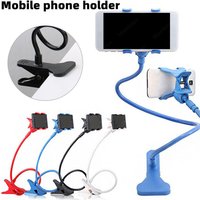 Adjustable Long Arm Phone Stand Universal Bedside Desk Mount Holder Fits for iPhone Samsung Xiaomi Huawei All Models Brackets