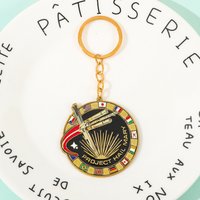 Project Hail Mary Keychain Sci-Fi Spaceship Metal Key Ring Retro Enamel Badge Book Fans Space Geek Gifts for Men Women Jewelry