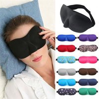 3D Sleep Eye Mask Shading Breathable Eye Cover Natural Sleeping Memory Foam Block Night Mask Blindfold Home Eye Relax Massager