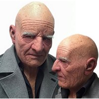 Silicone face mask simulation human skin face mask mask hood adult full face