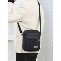 Men's bag with double layers, can be worn as a single shoulder strap, suitable for business trips, can be given as a gift