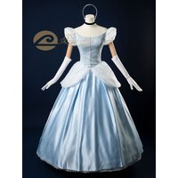 Costume de Cosplay pour femmes, Version dessin animé cendrillon d'halloween, robe de mariée, tenue de fête