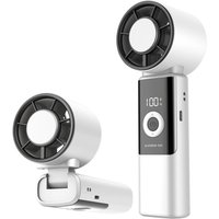 Rechargeable 100-level Fans Foldable Portable Outdoor Handheld Fan Mini Cooling Free Control High Speed Turbo Fan Home Office