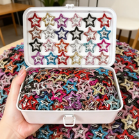 Y2K Style Sparkly Star Hair Clips Glitter Front Bangs Clips Womens Daily Summer Beach Vacation Hair Accessories Random Color