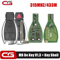 5 Stück/Set CGDI MB CG Be Key V1.2 Unterstützung für alle Benz-Modelle bis FBS3 315MHZ/433MHZ, funktioniert mit CGDI MB Programmierer und Sie erhalten 1 kostenlosen Token für CGDI MB.