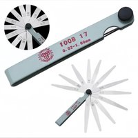 17 Blade Clearance Gauge 0.02-1.0mm Stainless Steel Clearance Gauge Rangefinder Measuring Tool Used for Adjusting Engine Valve