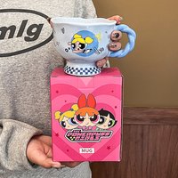 The Powerpuff Girls Mug New Girl High Beauty Ceramic Water Cup With Gift Box Cute Coffee Cup Milk Breakfast Cup Birthday Gift