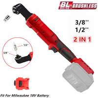 Fit for Milwaukee 18V Battery 1200NM Brushless Electric Ratchet Wrench 3/8'' 1/2'' 2 in 1 Removal Screw Nut Driver Power Tools