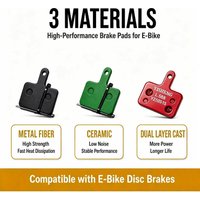 2/4/8Pairs Multi Metallic Semi Metallic Ceramic MTB E-Bike Brake Pads Fit B01S MT200 Deore Silent All Weather Double Cast Pads