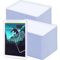 20-60pcs Card Sleeves Holder Hard PVC Cards Protectors Sleeves Game Card Display Stand Support Trading Case Football Sports