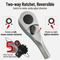 AliExpress Hi-Spec 1/4'' 72T Mini Ratchet Wrench Screwdriver Hex Bit Handle Tool Set for Tight Spaces Auto Repair Bike Maintenance & DIY Projects