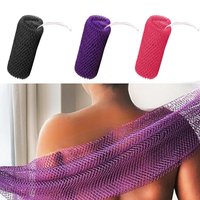 1pc African Net Bath Sponge Exfoliating Washcloth Double Side Loofah Towel Back Shower Scrubber Body Bathroom Accessories