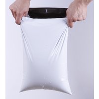 Sacs de courrier blancs, enveloppes Express, en plastique auto-adhésif, pour le rangement, la livraison, l'emballage, 50 unités/lot