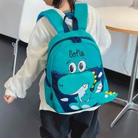 2023 New Kindergarten Backpack Personalized Name Children's Cartoon Dinosaur Cute Backpack Customized Children's Day Gift Bags