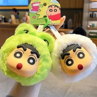 New Crayon Shin-Chan Plush Toy Keychain Couple Car Cartoon Anime Keychain Pendant Girl Cute Doll Backpack Pendant Christmas Gift
