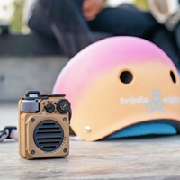 MUZEN Wild Mini Wireless Bluetooth Speaker Desert Yellow Mao King Outdoor Camping Portable AI Metal Speaker Flashlight MW-PVX