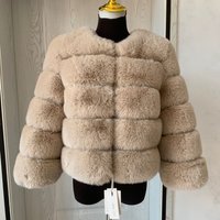 Women's Fashion Faux Fur Coat Super Hot Autumn Winter Women Short Faux Fox Fur Fluffy Jacket High Quality 7XL Ladies Furry Coats image 4