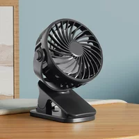 Portable Rechargeable Clip Fan Rotatable Hanging Fan with Night Light Air Cooler for Outdoor Camping Ventilador