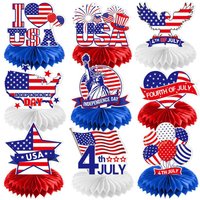 4th of July Table Centerpiece Patriotic Honeycomb Centerpieces Table Decorations Independence Day 250th Anniversary Party Decor