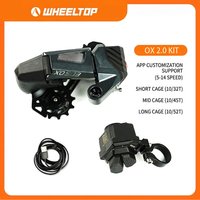 Wheeltop EDS OX 2.0 Rear derailleur 7-14 Speed for Shimano MTB Wireless Electronic Transmission Kit High Damping
