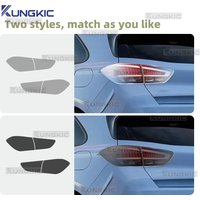 For Hyundai I30 N 2018 2019 2020-2024 TPU Car Rear Tail Film TPU Pre-cut Anti-scratch Clear Smoked Black Sticker Accessories