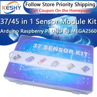 45 in 1 Sensors Modules 16 Kinds Starter Kit For Arduino Raspberry Pi , Better Than 37 in 1 With Box DIY UNO R3 MEGA2560