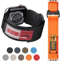 Velcro Nylon Strap Band for Apple Watch Ultra 2/Ultra 3 49mm, Series 10 42mm 46mm, Series 9/8/7 41mm 45mm, Series 6/5/4 40 44mm