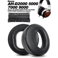 Nauszniki do słuchawek Angled Denon AH-D2000 D5000 D7000 AH-D5200 AH-D7200 AH-D9200, skóra owcza, perforowana skóra bydlęca.