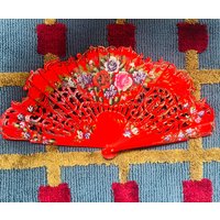 Irregular-edged Ladies' Bespoke Dance Fan Hand-painted Spanish-style Fan Wedding Gift
