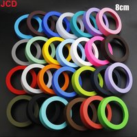 JCD1pcs 8CM Silicone Cup Bottom Cover Anti-skid Water Cup Protective Cover Bottom Support Anti Scald Round Cup Cover Cup Pad