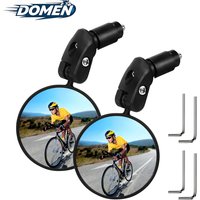 DOMEN Bicycle Rearview Mirror Cycling 360° Rotate Wide-Angle Mirror Road Bike Handlebar Rear View Mirrors Bike Accessories