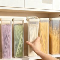 Noodles Sealed Storage Box With Handle Moisture-Proof Airtight Pasta Food Storage Container Kitchen Plastic Fresh-keeping Box